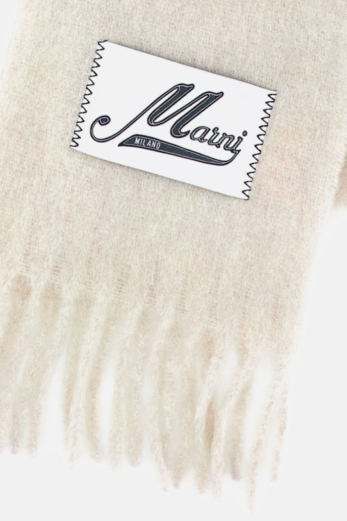 Marni Scarfs Grey Alpaca Woven Polyamide