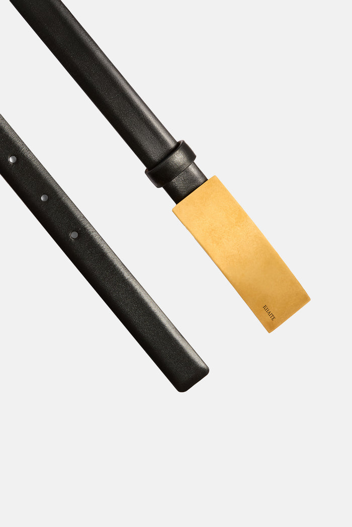 Khaite Belts Black Calf Leather