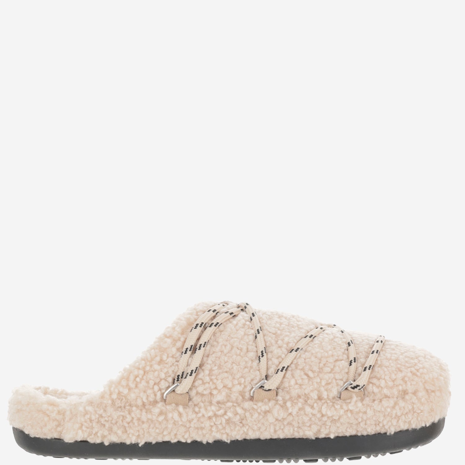 Moon Boot Flat shoes Beige Sheep Skin/shearling