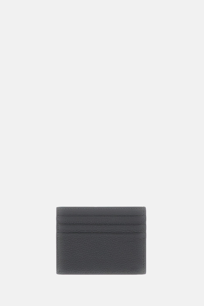 Thom Browne Wallets Grey Calf Full Grain Leather