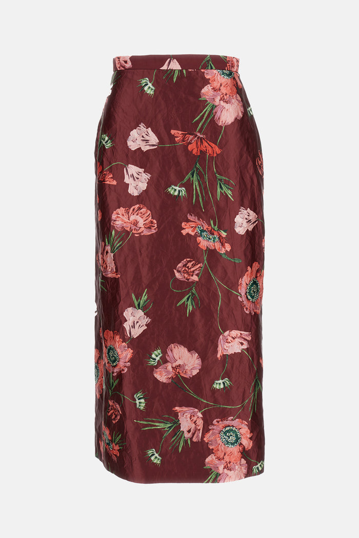 Erdem Skirts Red Polyester Metal