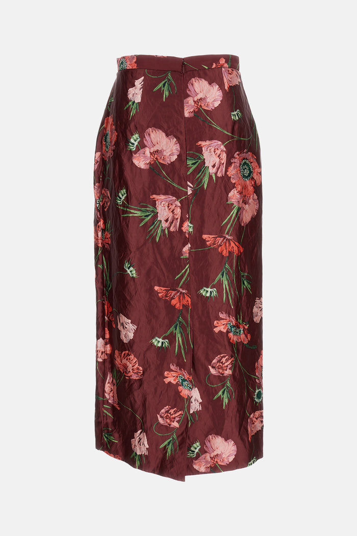 Erdem Skirts Red Polyester Metal
