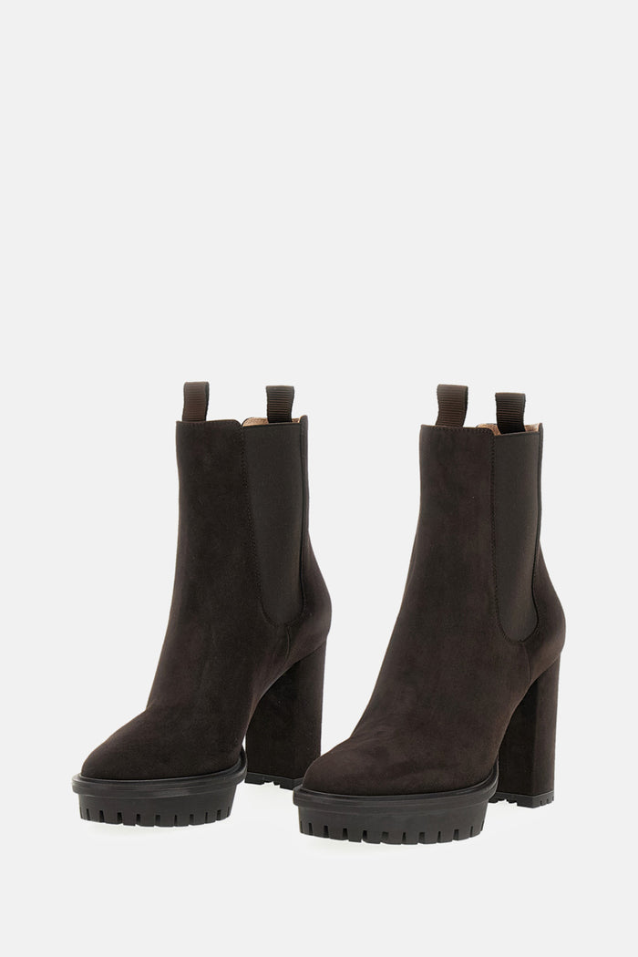 Gianvito Rossi Boots Brown Suede Leather