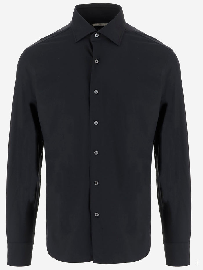 Gherardi Shirts Black Nylon Elastane
