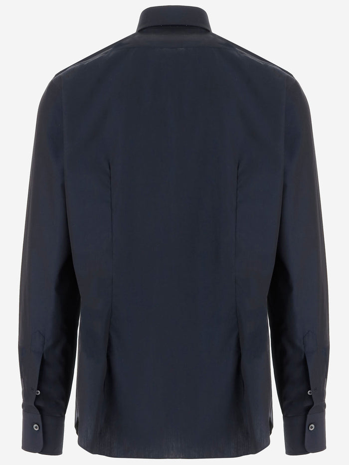 Gherardi Shirts Blue Cotone