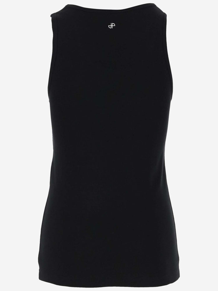 PATOU Top Black Co - Cotton