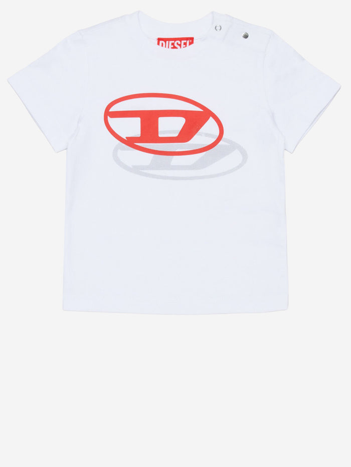 Diesel T-shirts and Polos White Cotone