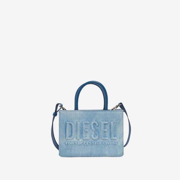 Diesel Bags Clear Blue Cotone Poliuretanica