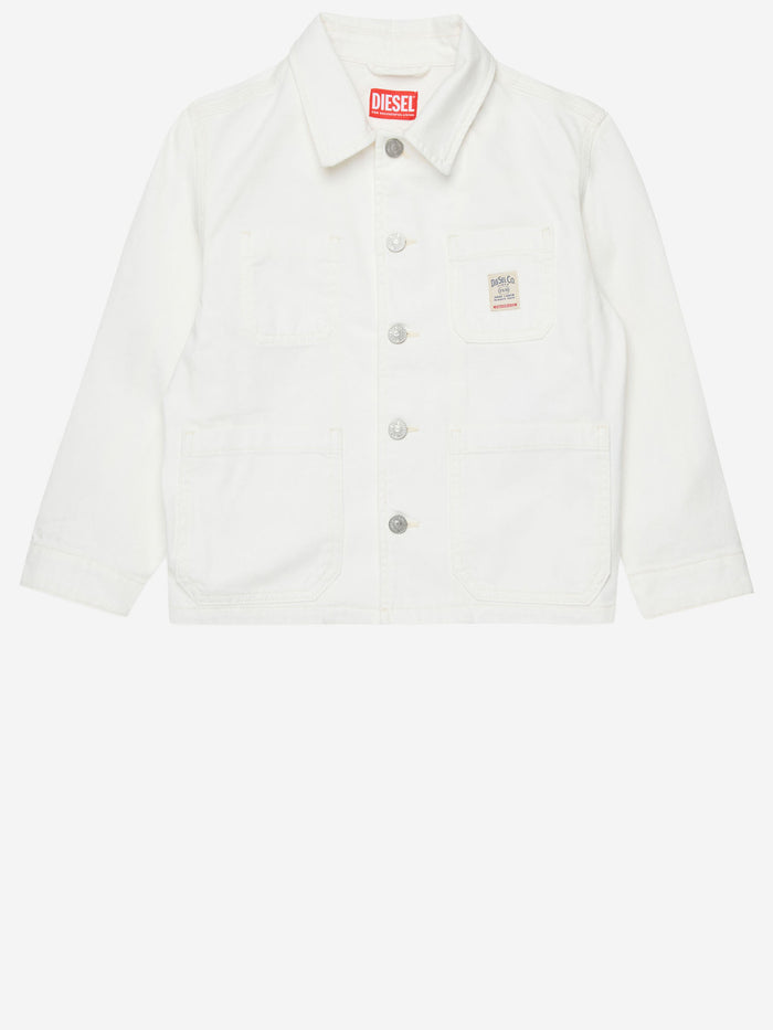 Diesel Jackets White Cotone