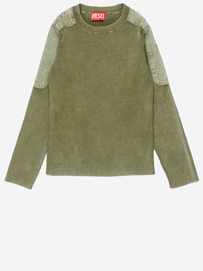 Diesel Sweaters Green Cotone