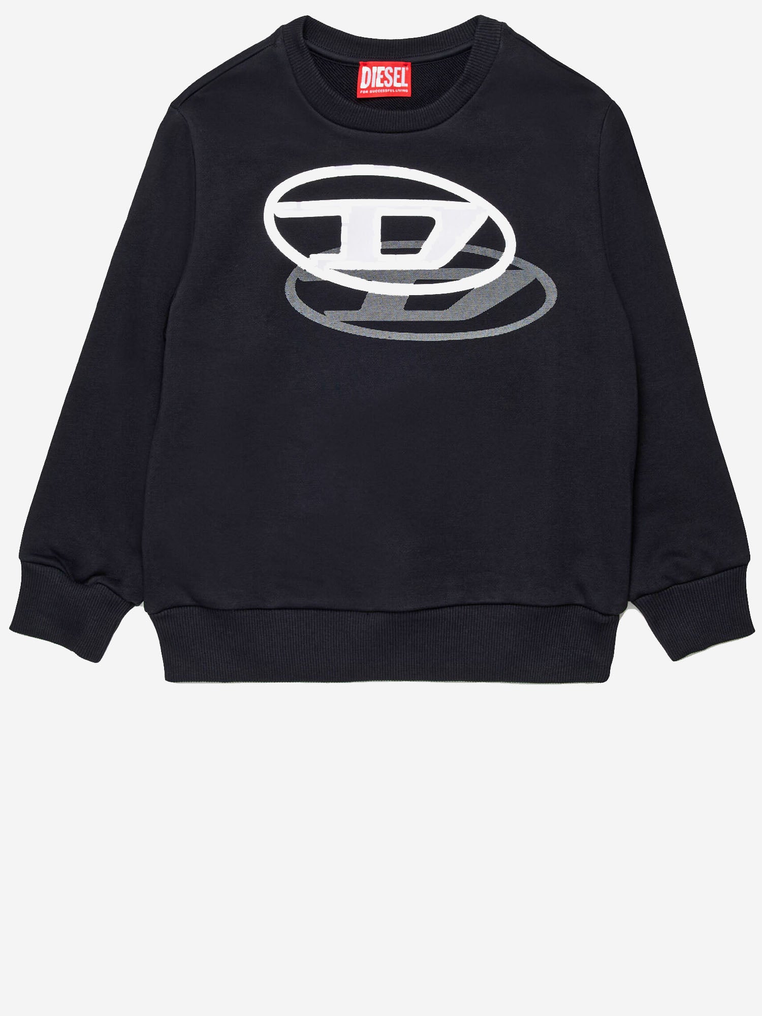 Diesel Sweaters Black Cotone Poliestere