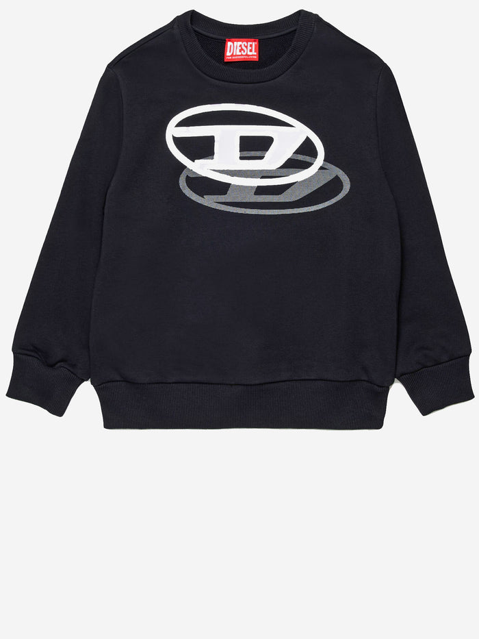 Diesel Sweaters Black Cotone Poliestere