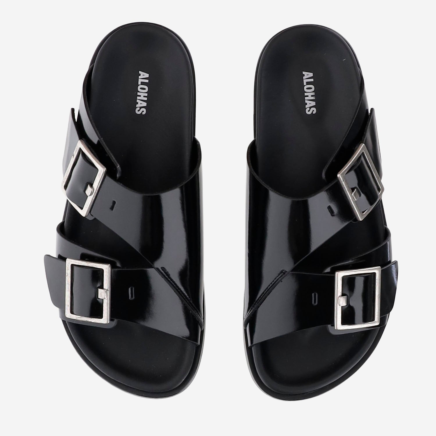 ALOHAS Sandals Black Pelle