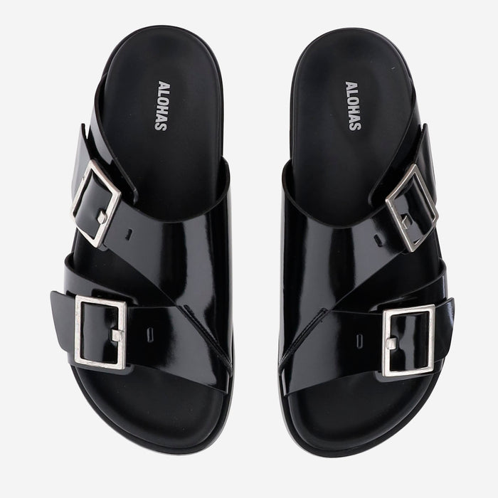 ALOHAS Sandals Black Pelle