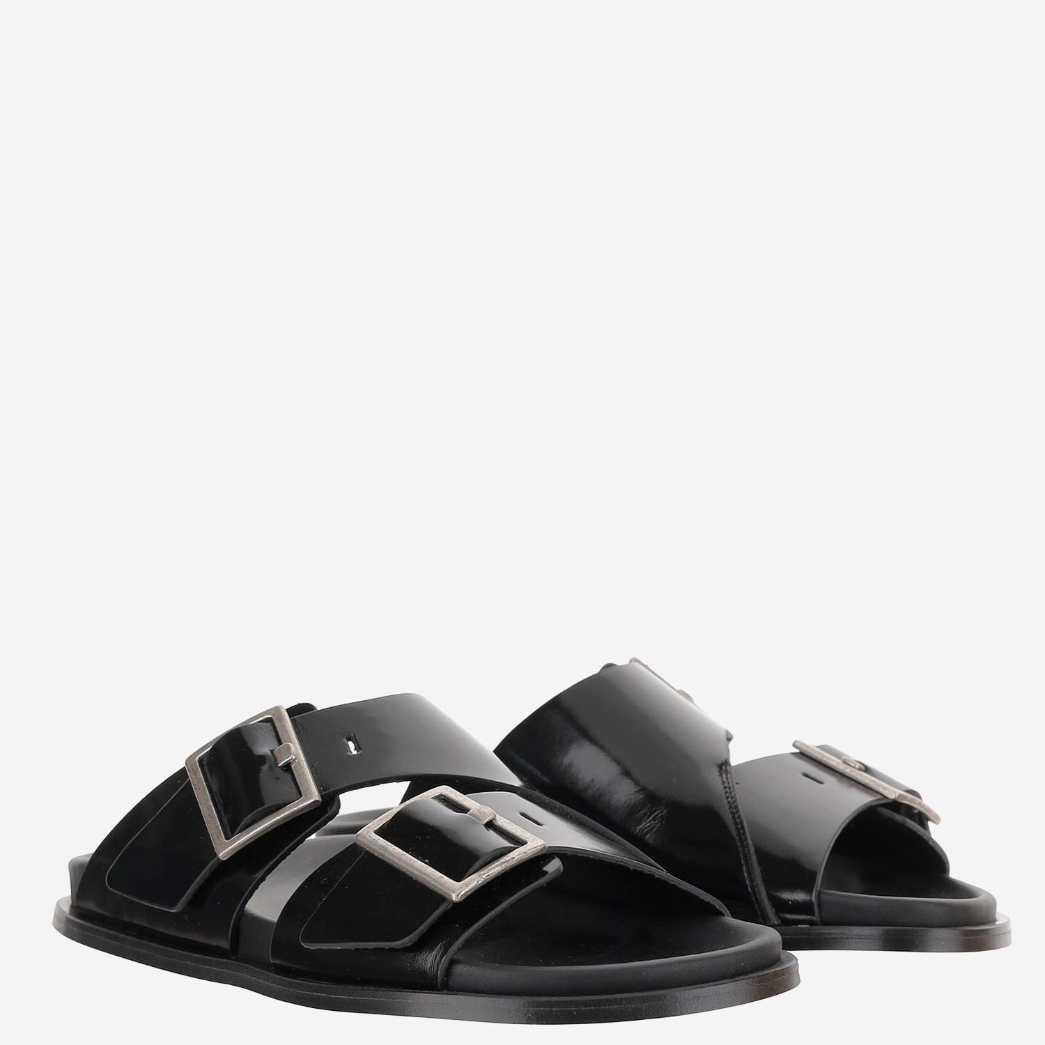 ALOHAS Sandals Black Pelle