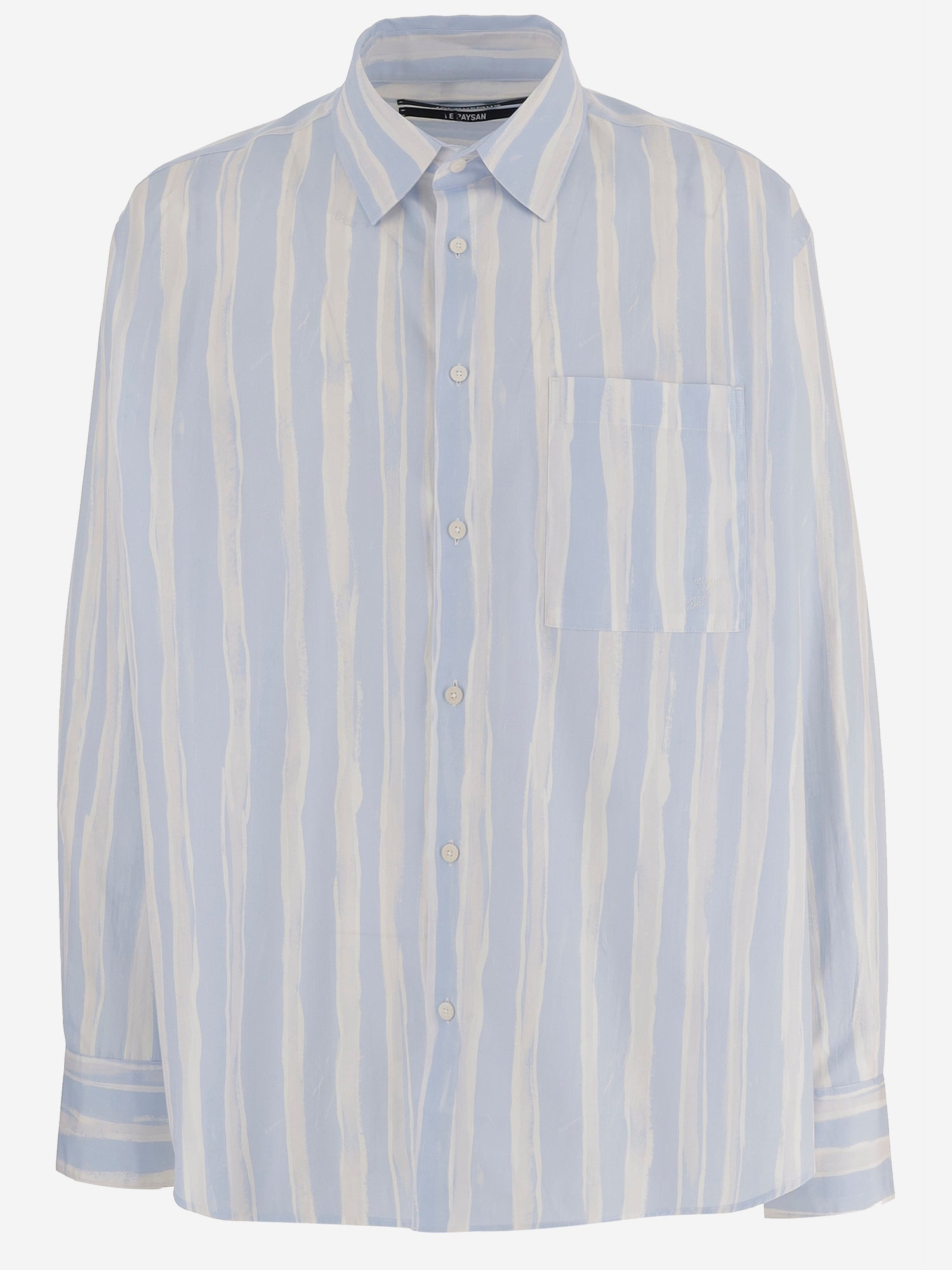 JACQUEMUS Shirts Clear Blue Cotone