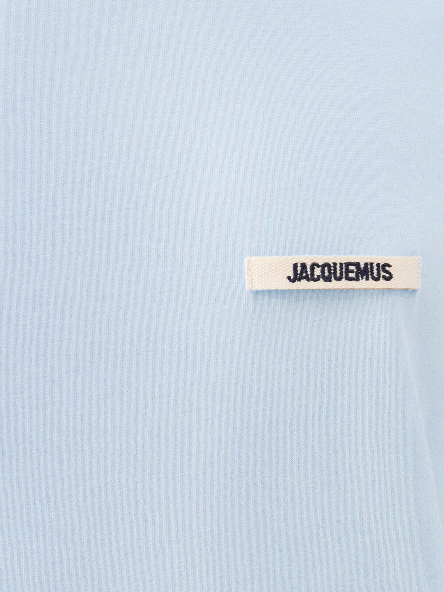 JACQUEMUS T-shirts and Polos Light Blue Cotone