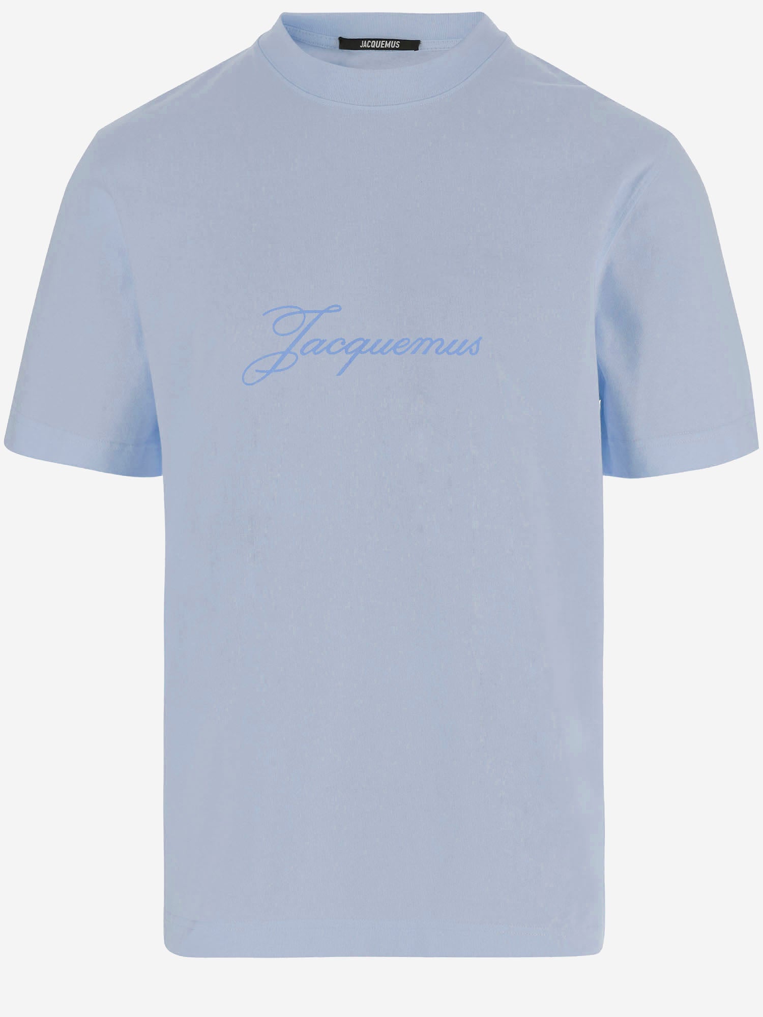 JACQUEMUS T-shirts and Polos Light Blue Cotone