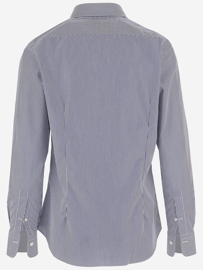 Gherardi Shirts Blue Cotone