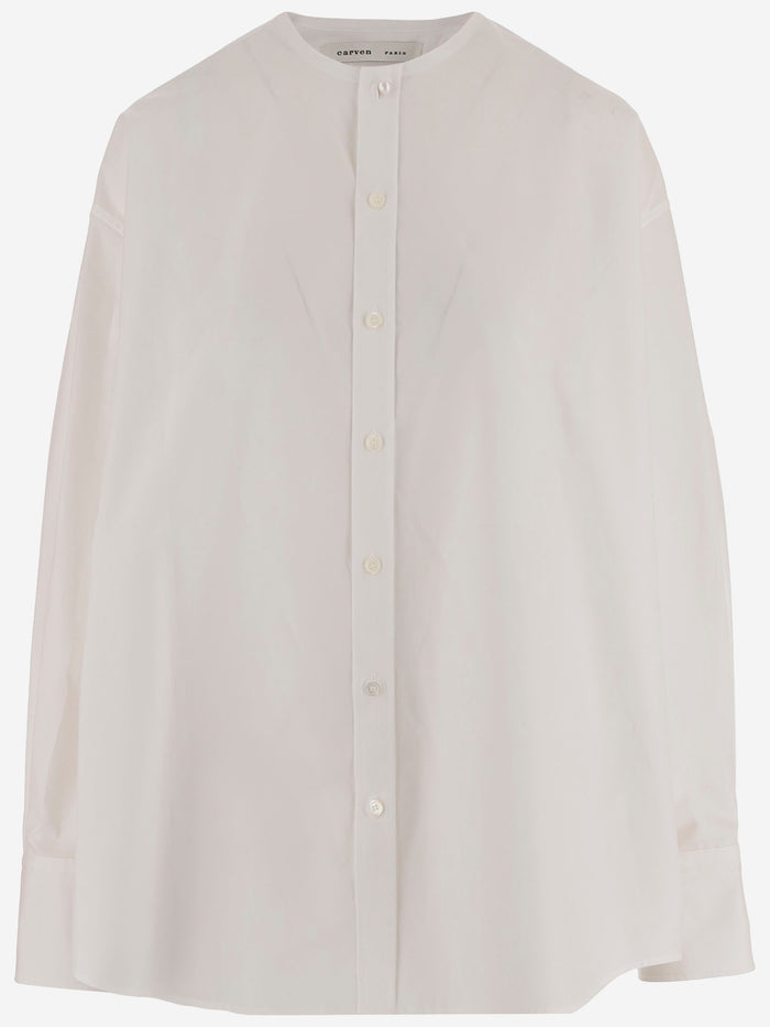 Carven Shirts White Cotone