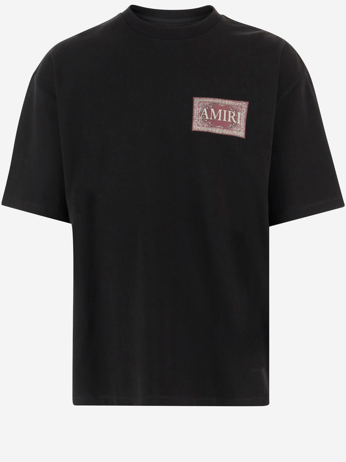 Amiri T-shirts and Polos Black Cotton