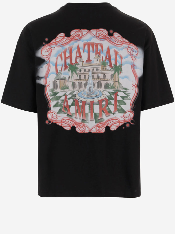 Amiri T-shirts and Polos Black Cotone