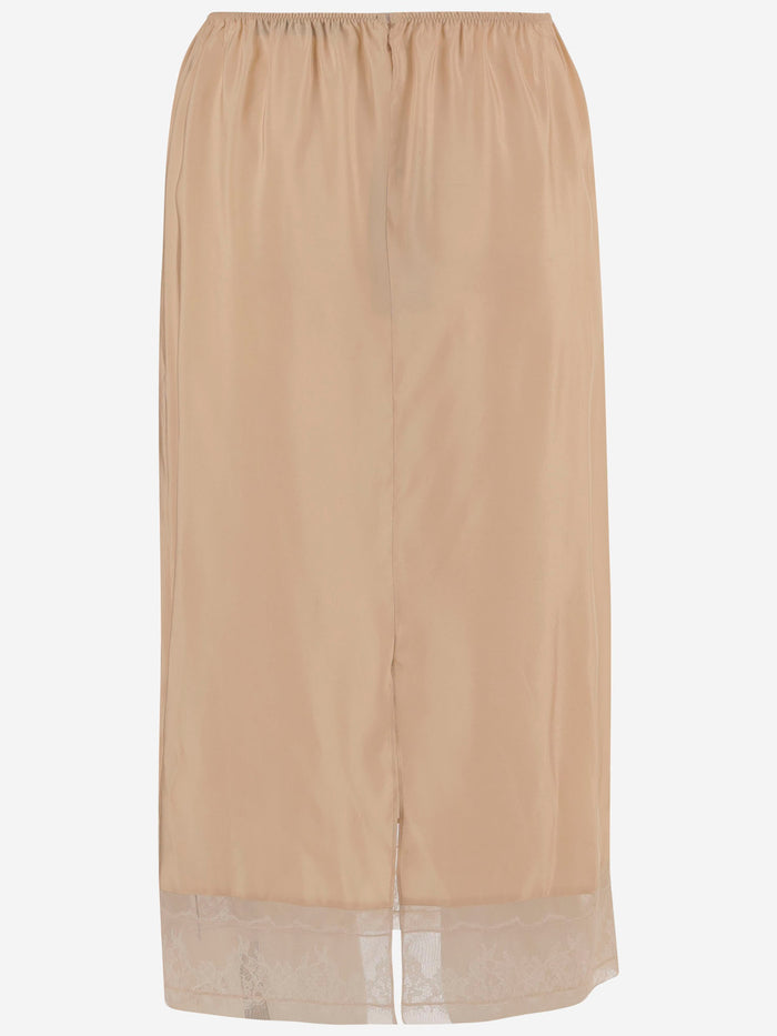 Carven Skirts Beige Seta