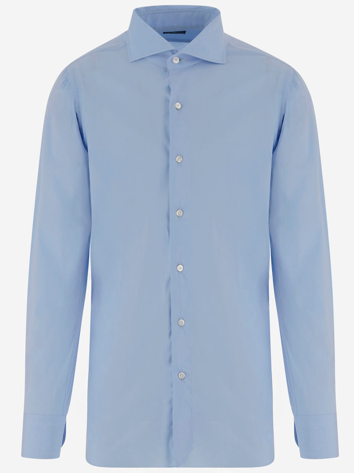 Finamore Shirts Clear Blue