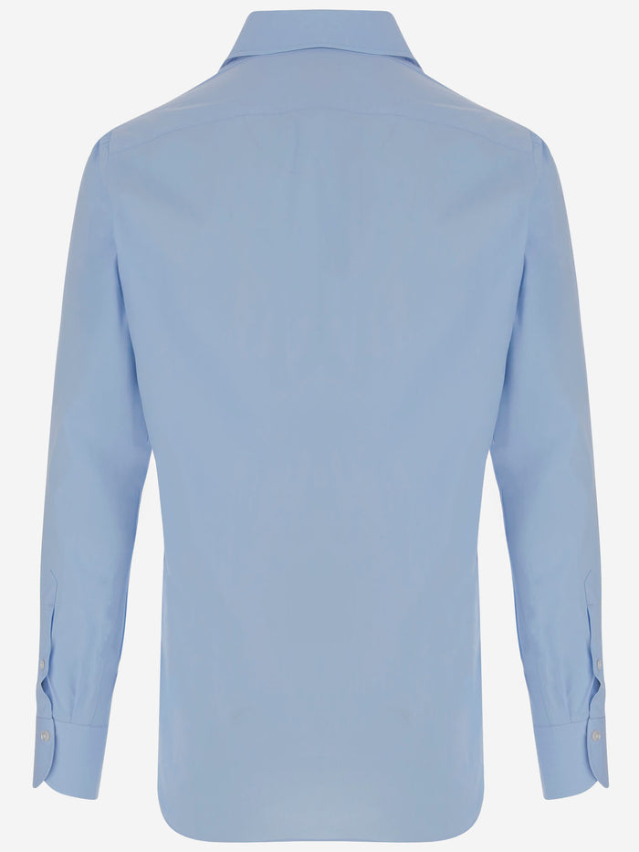 Finamore Shirts Clear Blue