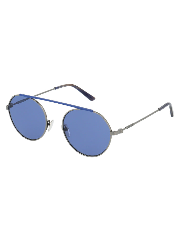 Ck19149s 009 Blue Metal Sunglasses