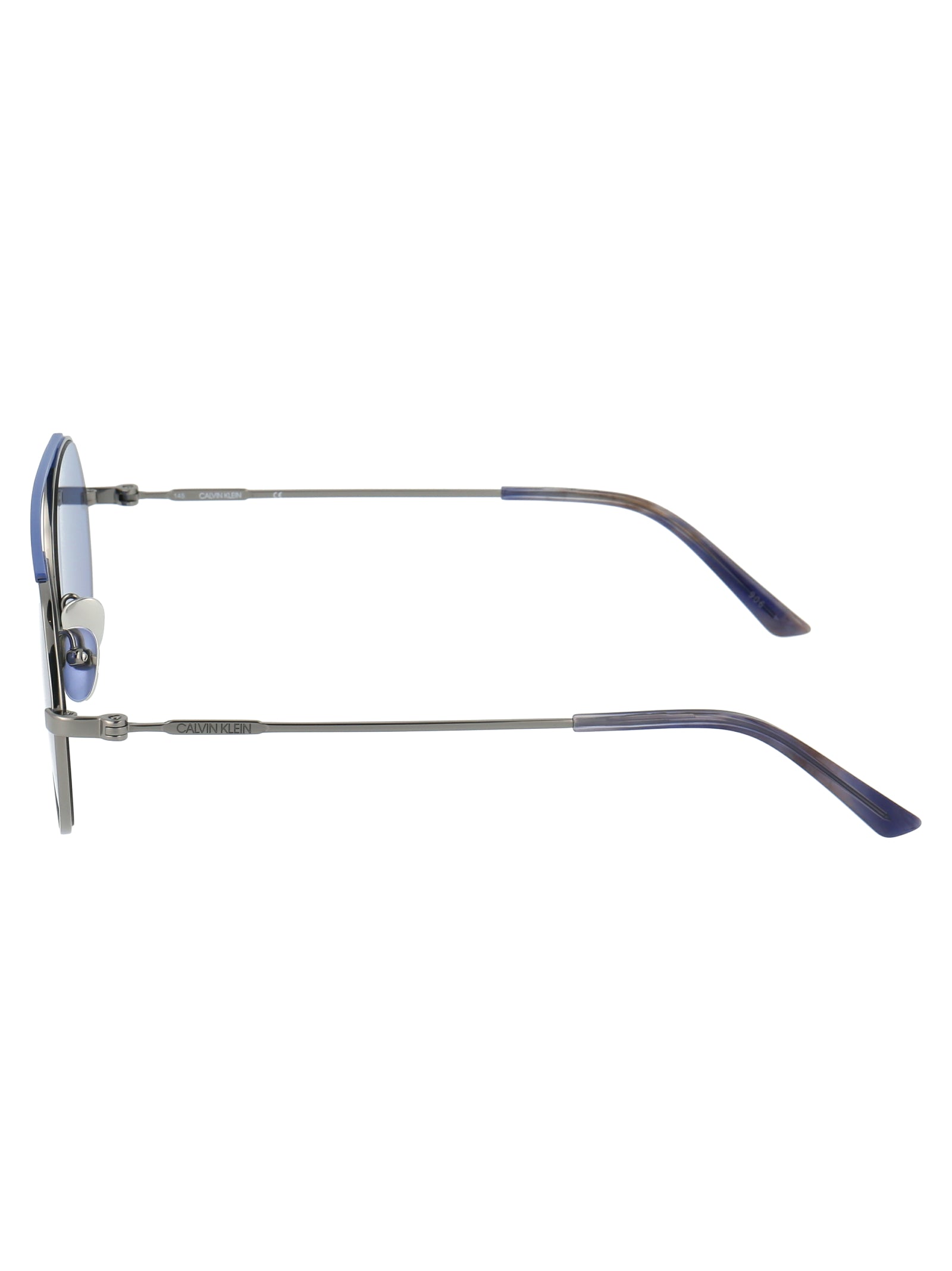 Ck19149s 009 Blue Metal Sunglasses