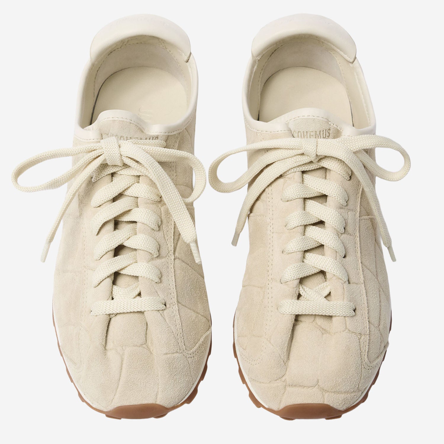 JACQUEMUS Sneakers Ivory Pelle