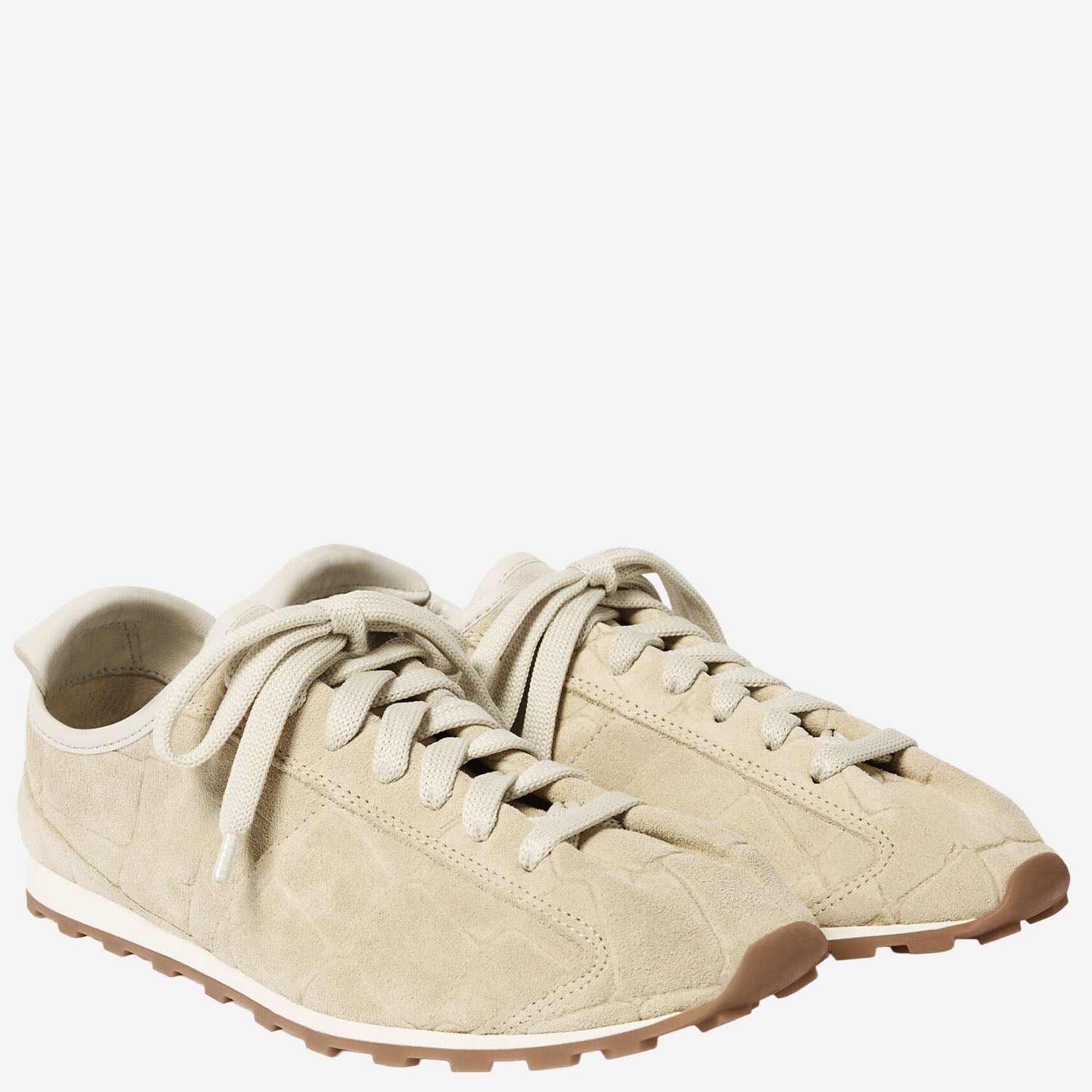 JACQUEMUS Sneakers Ivory Pelle