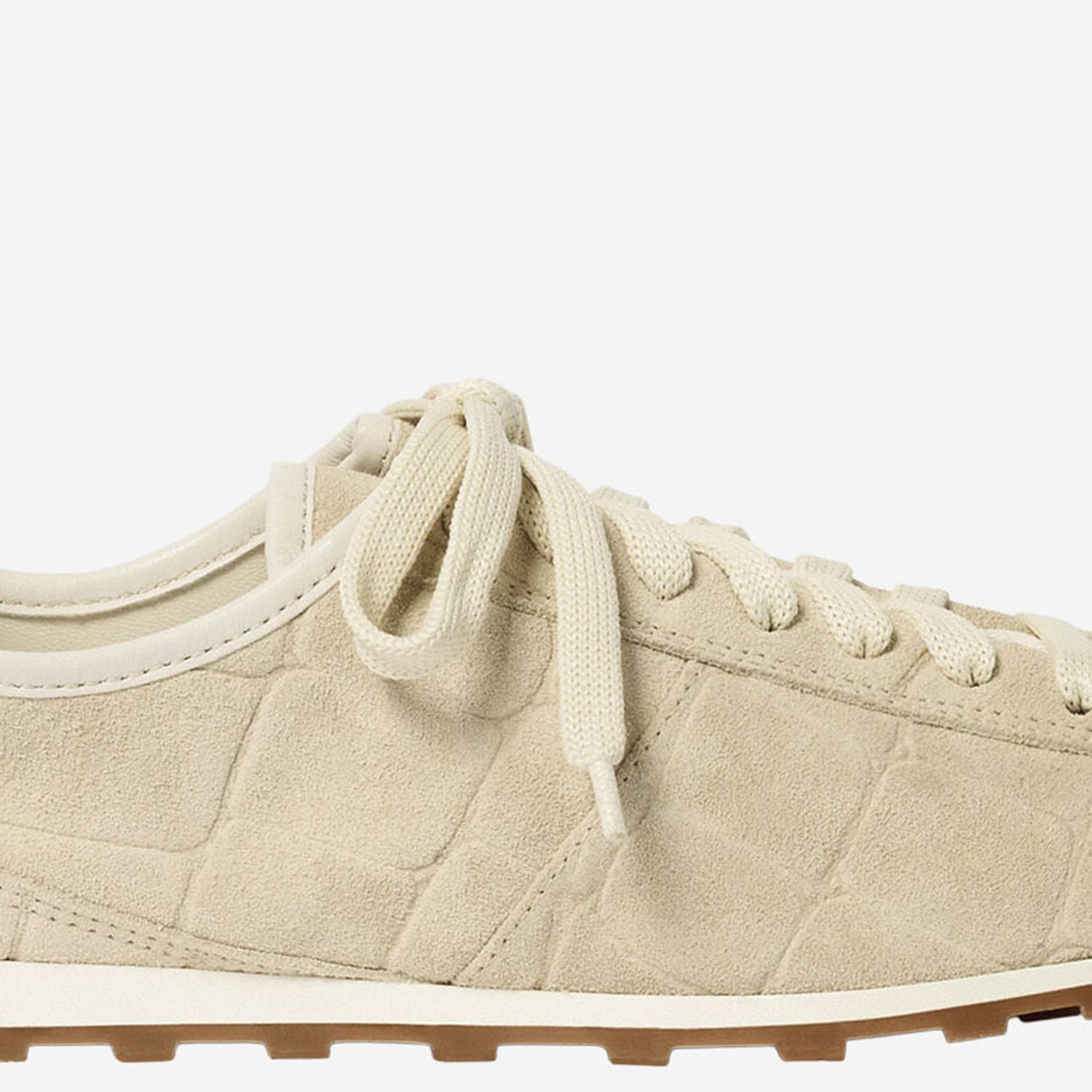 JACQUEMUS Sneakers Ivory Pelle