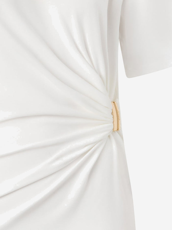 Pinko T-shirts and Polos White Cotone Elastan