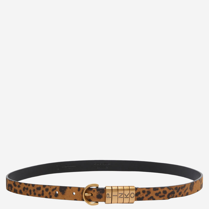 Pinko Belts Red Suede