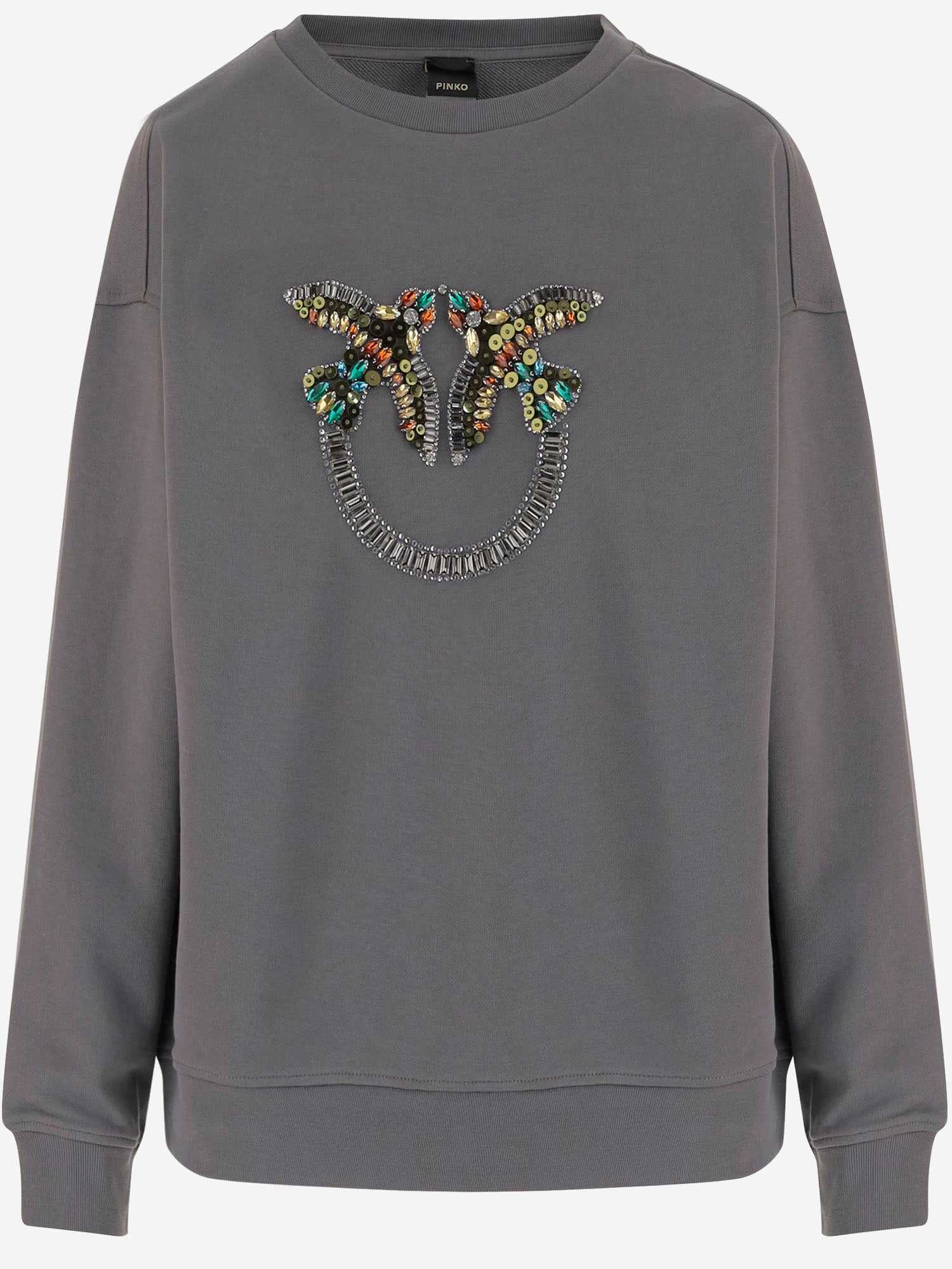 Pinko Sweaters Grey Cotone