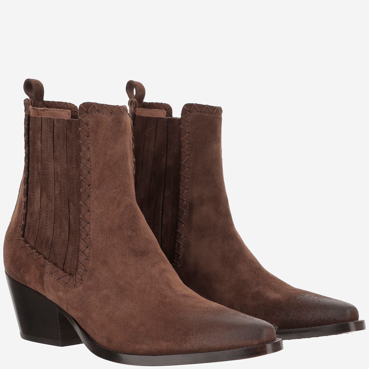 SARTORE Boots Brown Suede