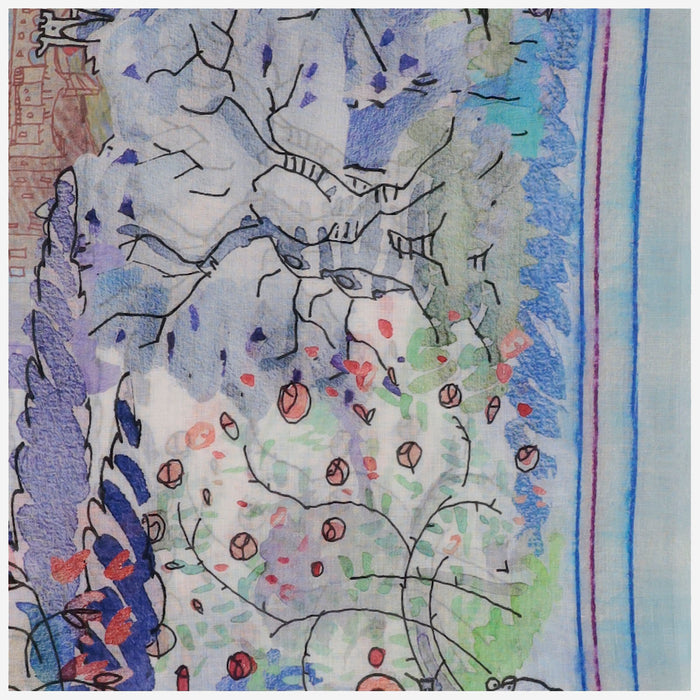 Faliero Sarti Scarfs Red Modal Silk