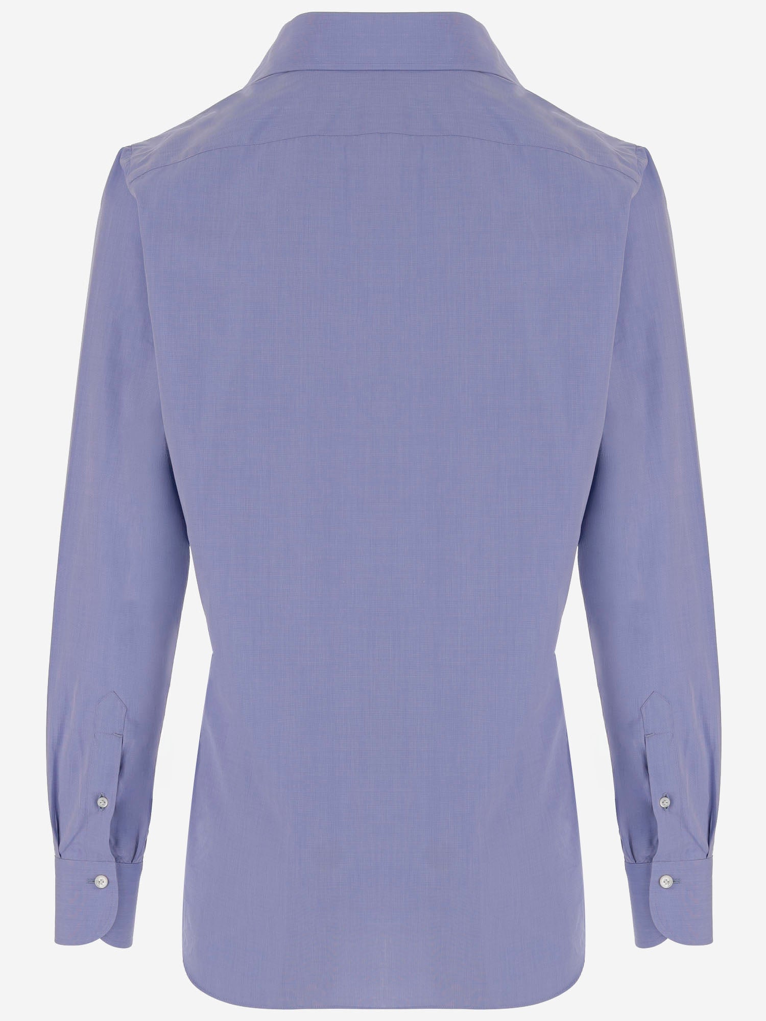 Finamore Shirts Blue Cotone