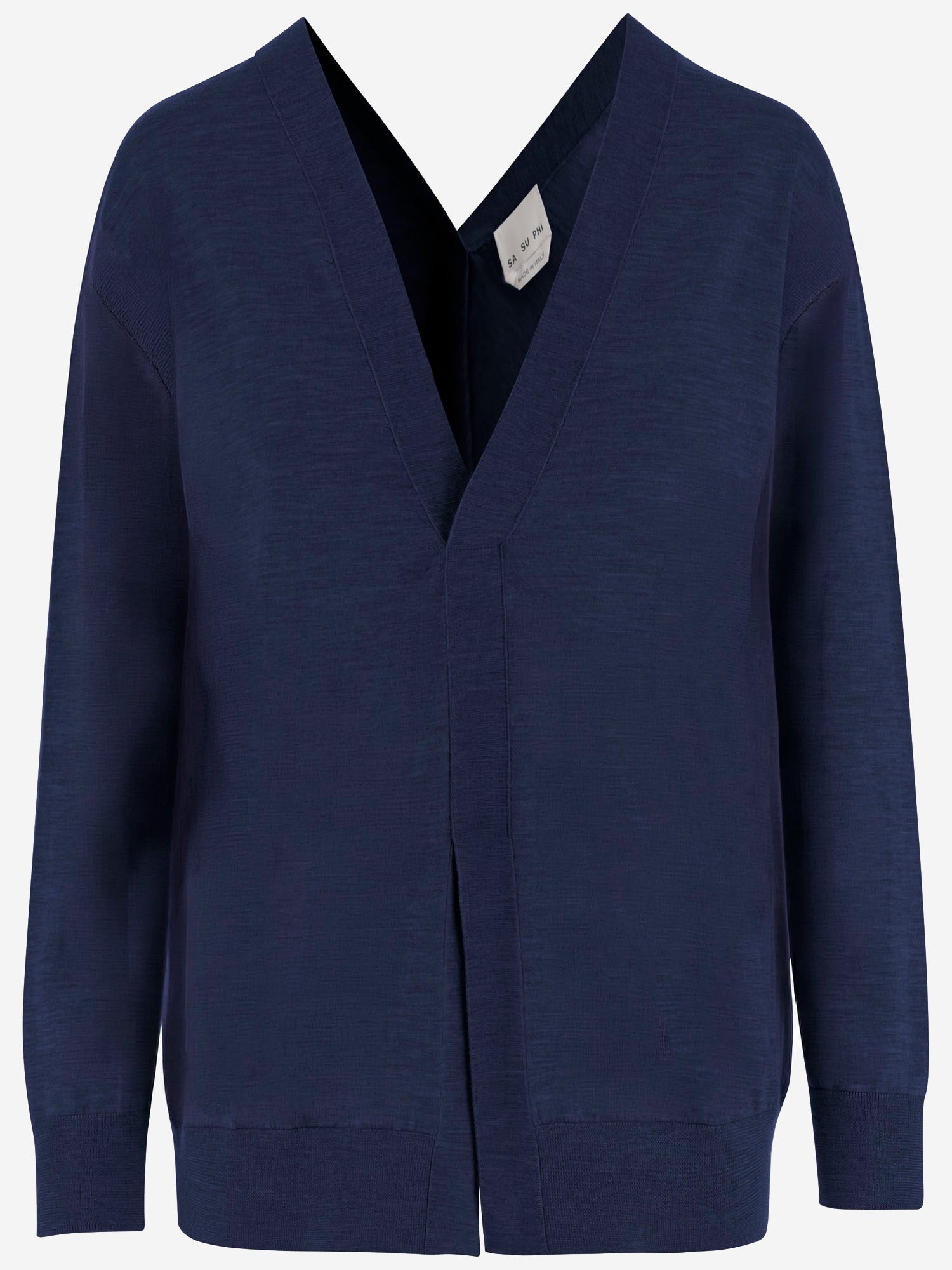 SA SU PHI Sweaters Blue Cashmere Seta