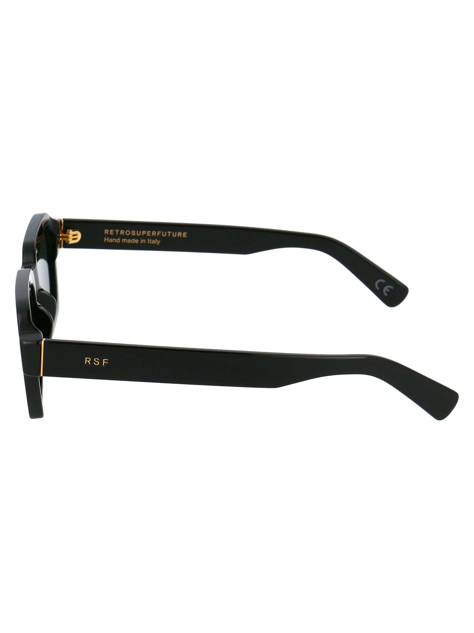 Njs Blk Black Acetate Sunglasses