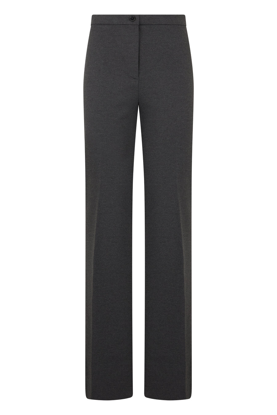 Trousers With Crease Crow Grey Viscose Trouser Suits