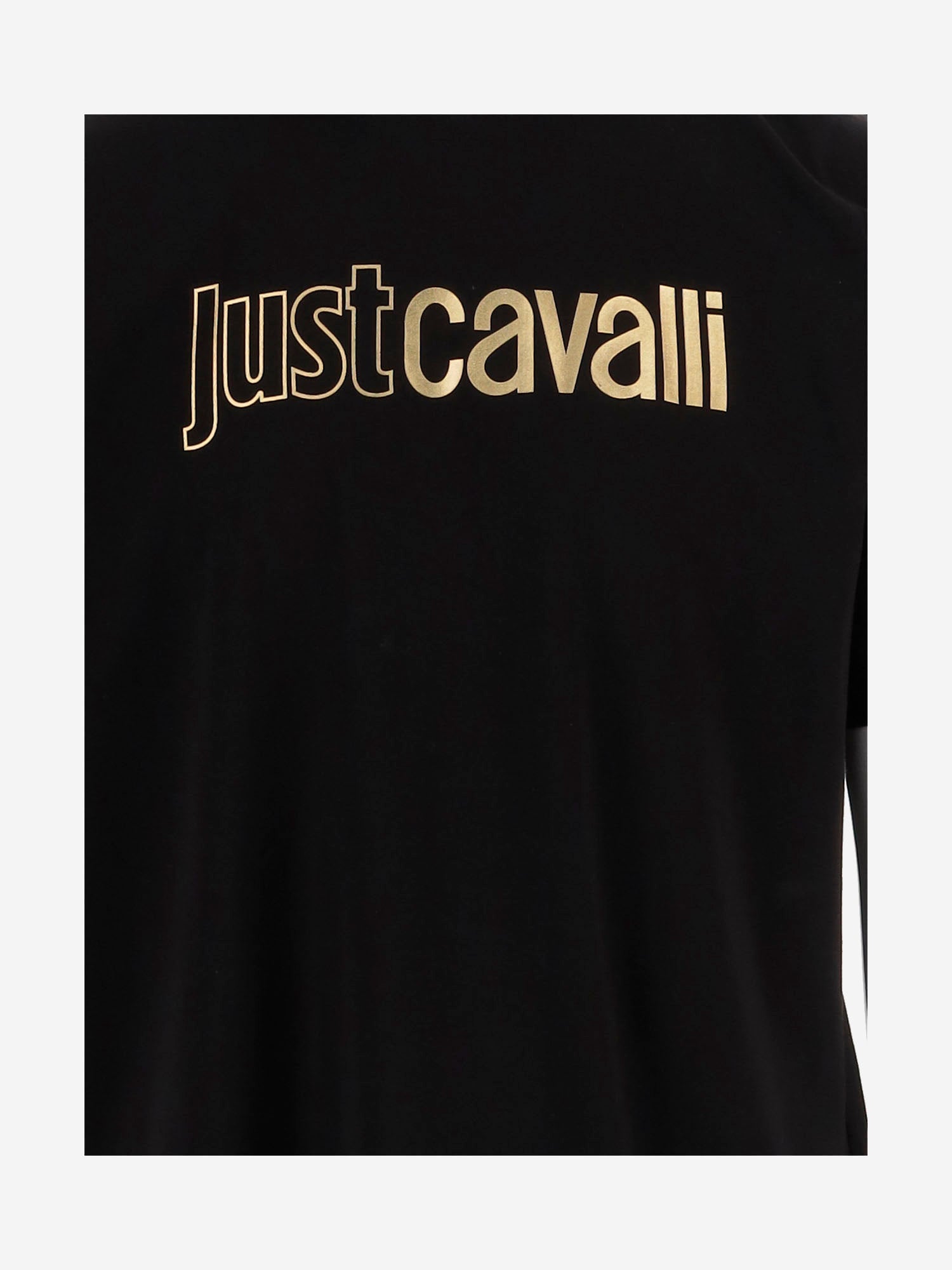 Just Cavalli T-shirts and Polos Black Cotone
