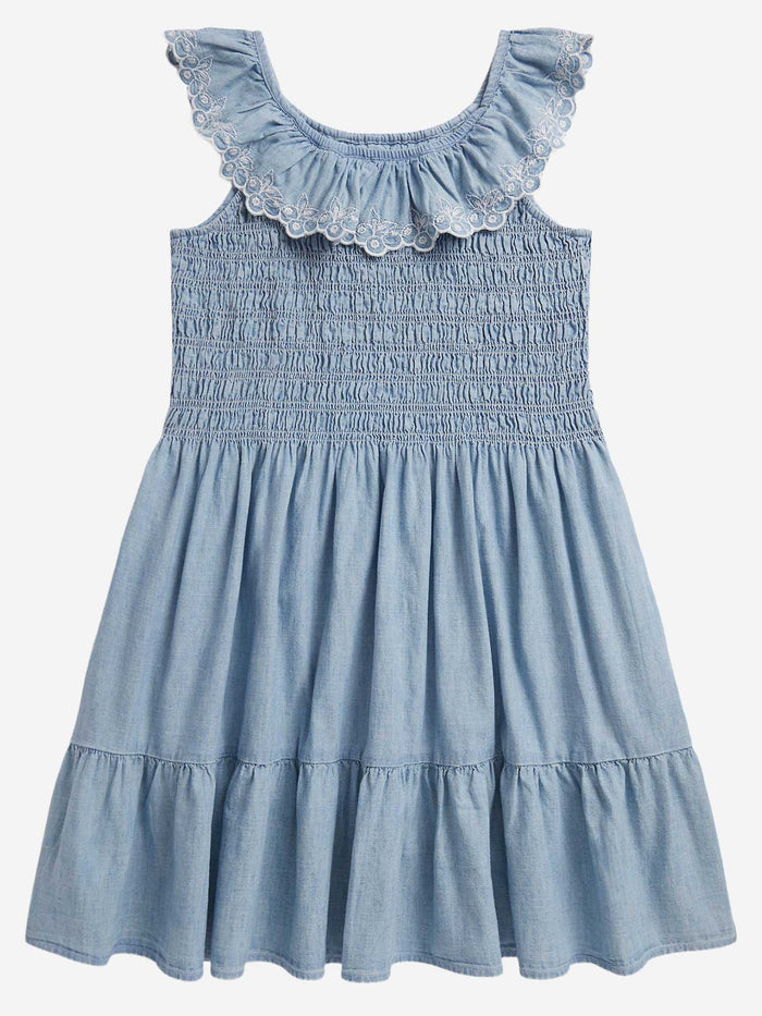 Polo Ralph Lauren Dresses Clear Blue Cotone
