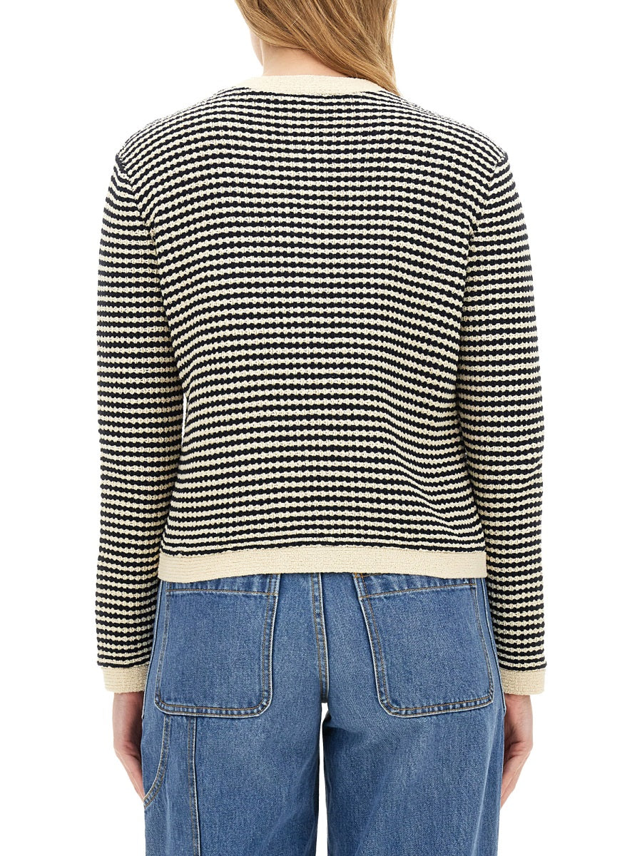 Kendra Cardigan Blue Main Body: Cotton Jumpers