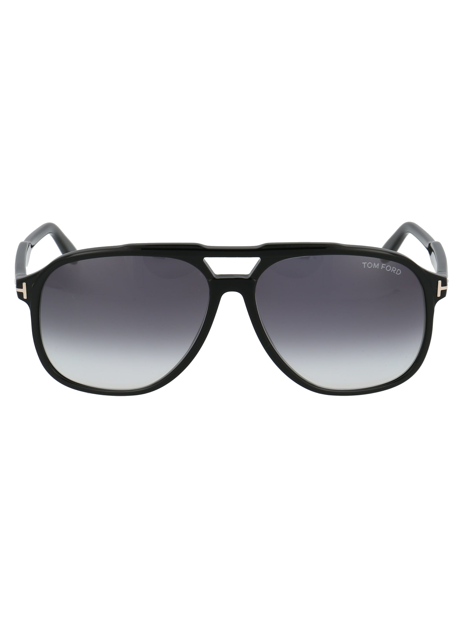 Ft0753 01b Nero Lucido / Fumo Grad Acetate Sunglasses