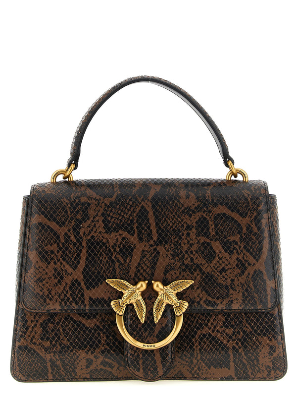 Pinko Love Top Handle Bag — brown