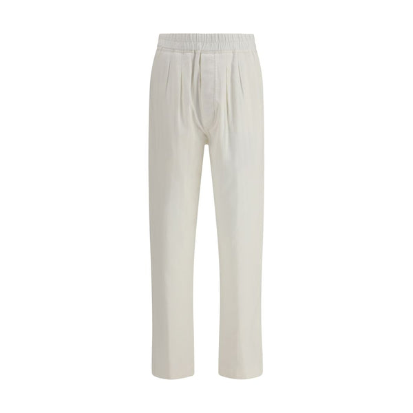 Tom Ford 66% Cotton 34% Silk trousers in white
