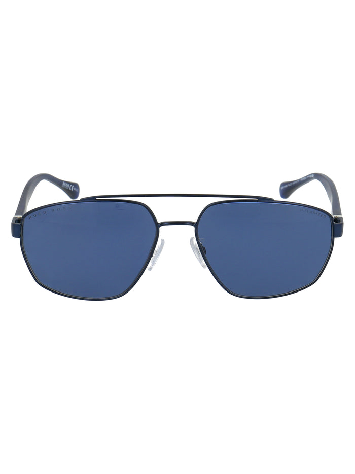 Boss 1118-S Fllc3 Mtt Blue M Metal Sunglasses